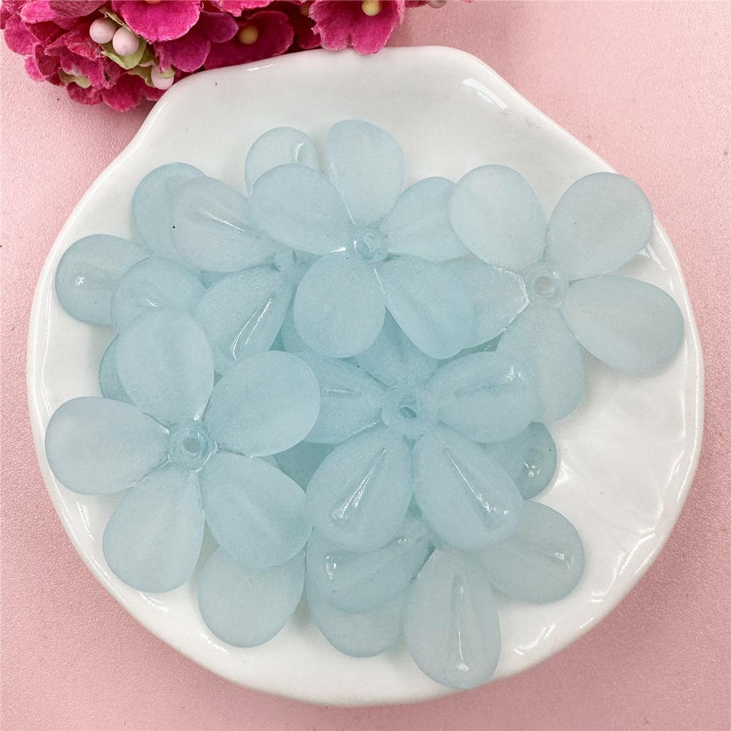 10 шт. 29 мм акриловые матовые цветочные бусины россыпью для изготовления украшений своими руками головные уборы телефонная цепочка ручная работа