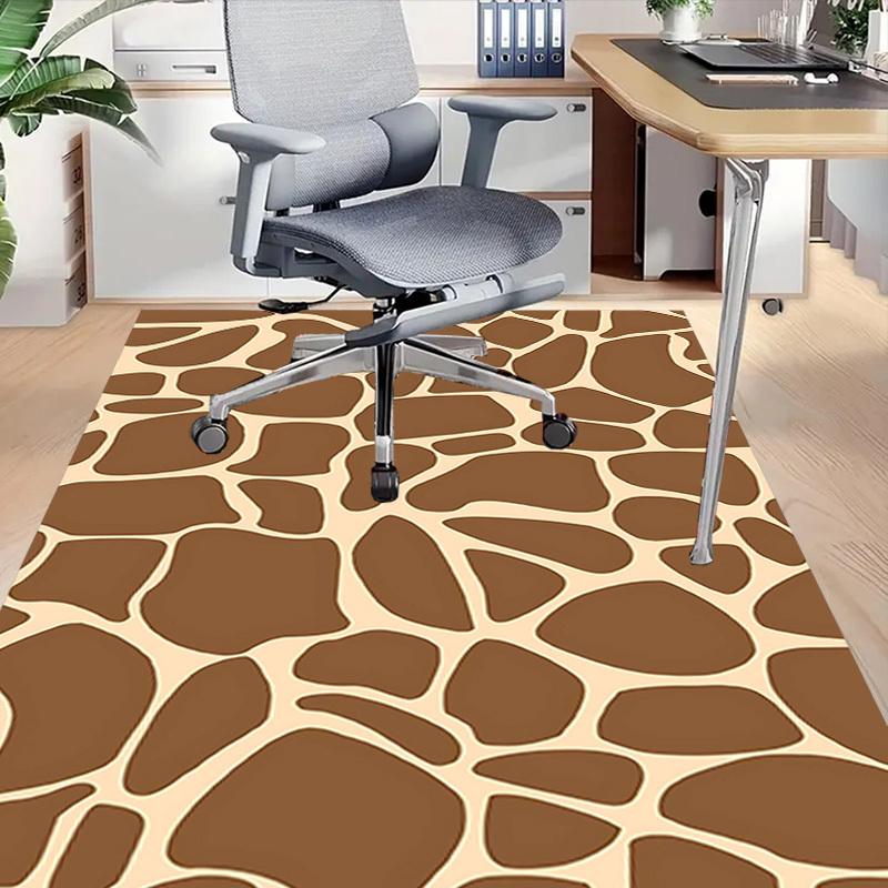 1PC Giraffe Print Animal Skin Pattern Extra Large Non Slip Floor carpet, Office, family, bedroom Large Area Rug Indoor Rugs
