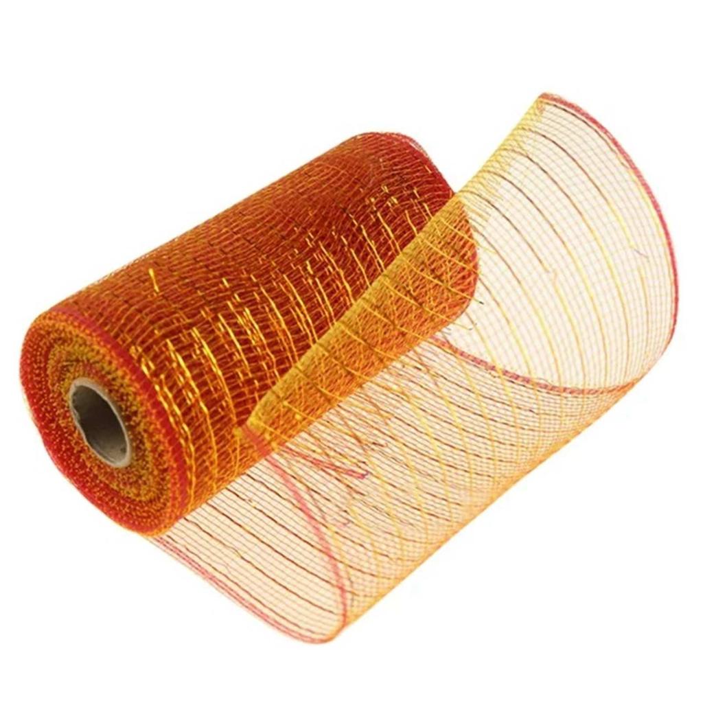 Полиэстеровая лента с фольгой в каждом рулоне для упаковки и украшения венков Swags Bows