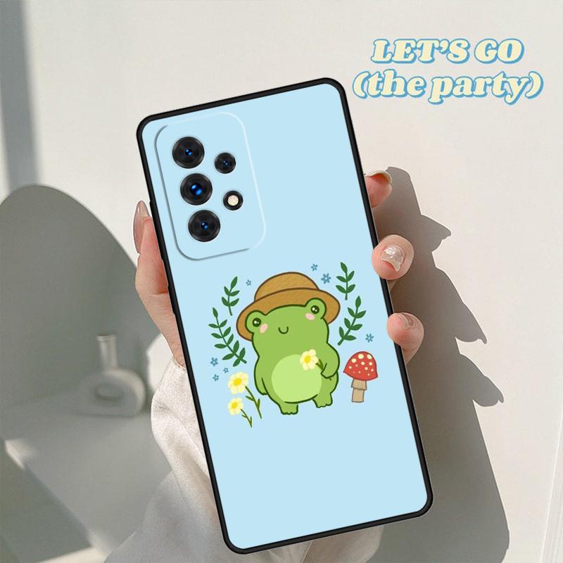 Гриб лягушка Мультяшный чехол для телефона Для Samsung Galaxy A42 A31 A40 A51 A71 A32 A80 A91 A52 A72 A73 A20e A21S A50 A70 A11 A12 Чехол