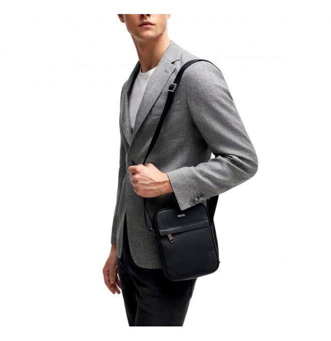 Hugo boss leather shoulder bag