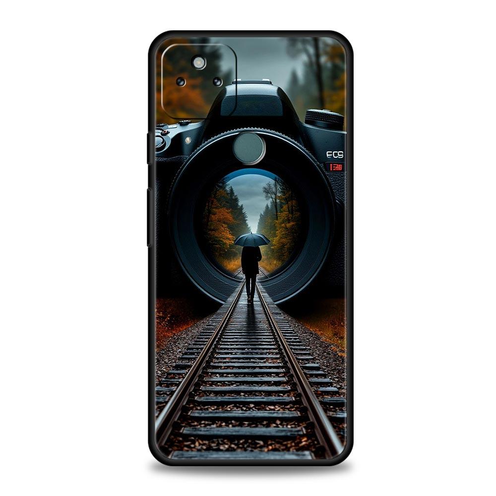Ретро Чехол-крышка для телефона в виде камеры для Google Pixel 10 9 8 7 6 9A 8A 7A 6A Pro Ударопрочный Мягкий ТПУ 9 Pro XL Чехол Capas Fundas Coque
