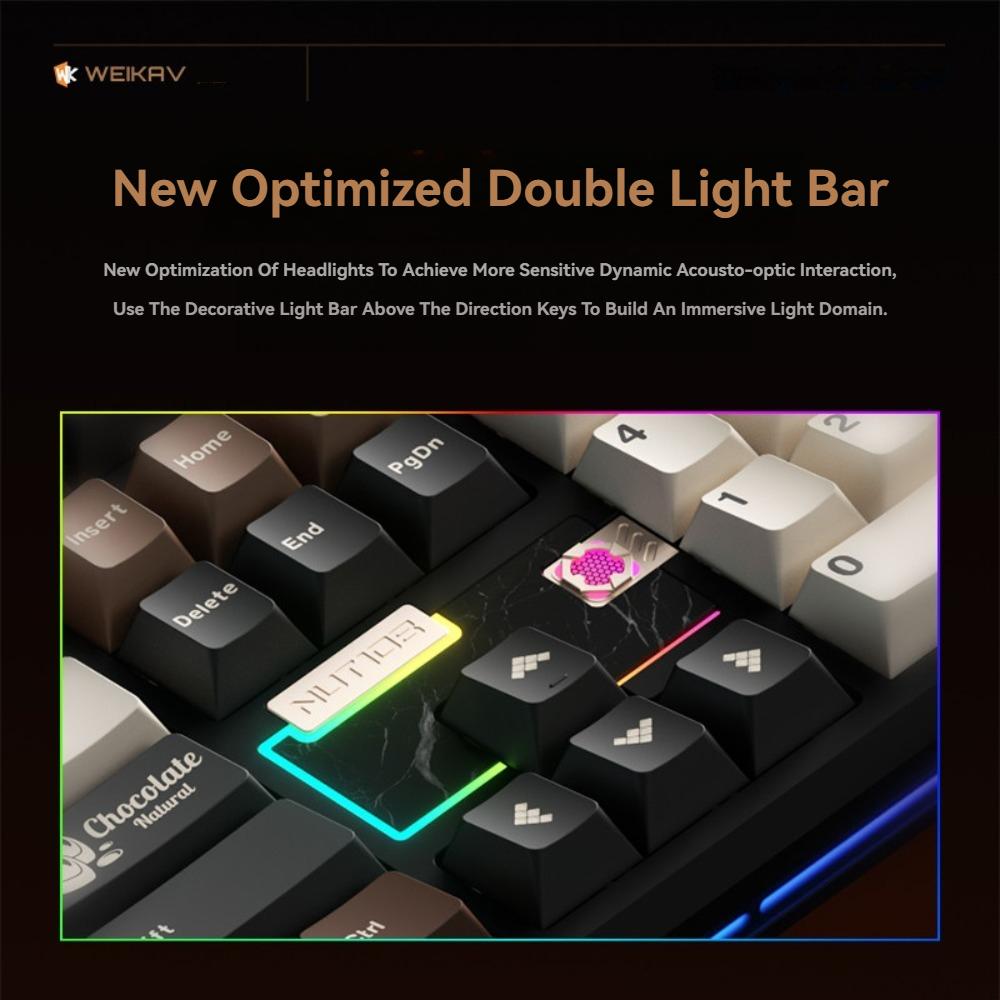 NEW WEIKAV NUT108 Mechanical Keyboard Kit Wireless Tri-mode Gasket Hot-Swap Custom 108Key Aluminum Office Gaming Keyboard Gifts