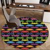 Space Invaders Pattern ,Retro Video Game Design Chair mat Round Rug-Office carpet , Machine Washable , Non-slip , Suitable for Living Rooms
