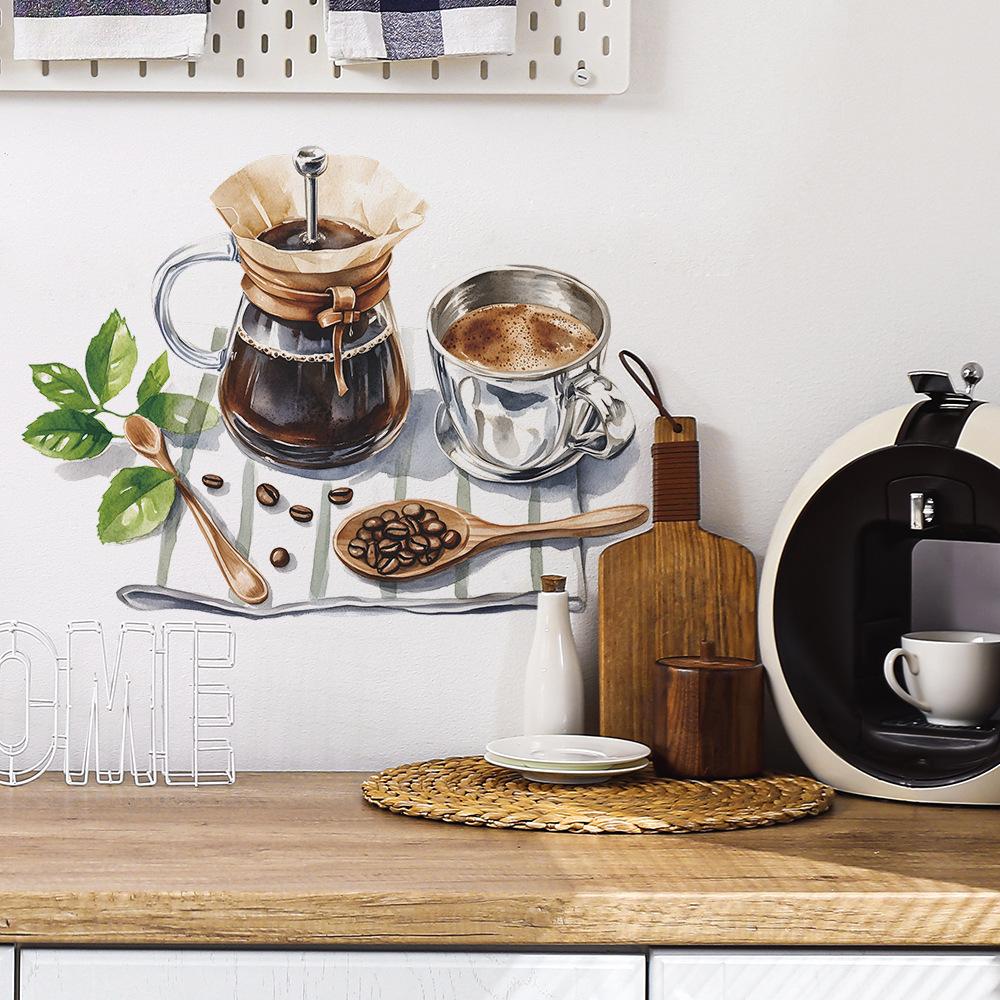 Simple Coffee Cup Coffee Shop Restaurant Wall Beautification Decoration Wall Stickers