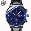 Trendy Men's Watch Calendar Quartz Watch Leather Strap Watch Student Watch Casual Watch Sports Watch