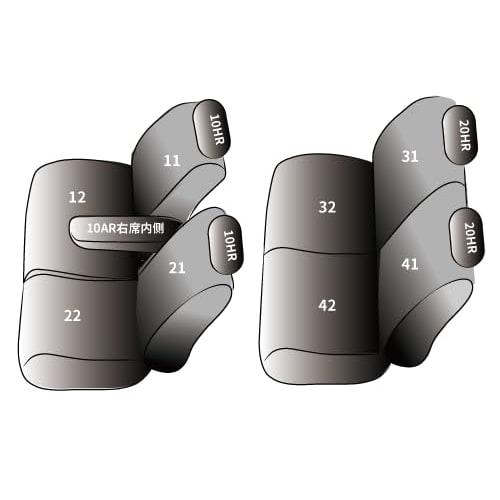 Seatflex Seat Cover All Seats Fit Mitsubishi EK Space/EK Space Custom B11A and Nissan Dayz Rooks B21A Air Premium Q0-MI3C02-U