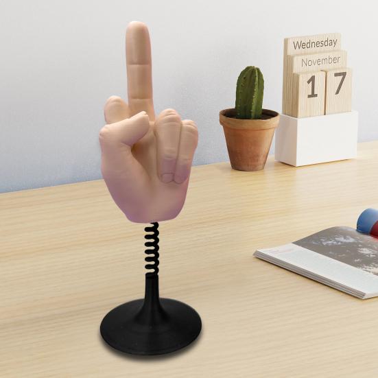 Эластичная настольная игрушка для среднего пальца, снятие стресса, забавный 3D-украшение для пальцев, веселая шутка