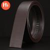 Hi Men's Leather Belt Luxury Designer Belts Men High Quality Male Metal Buckle Belt
