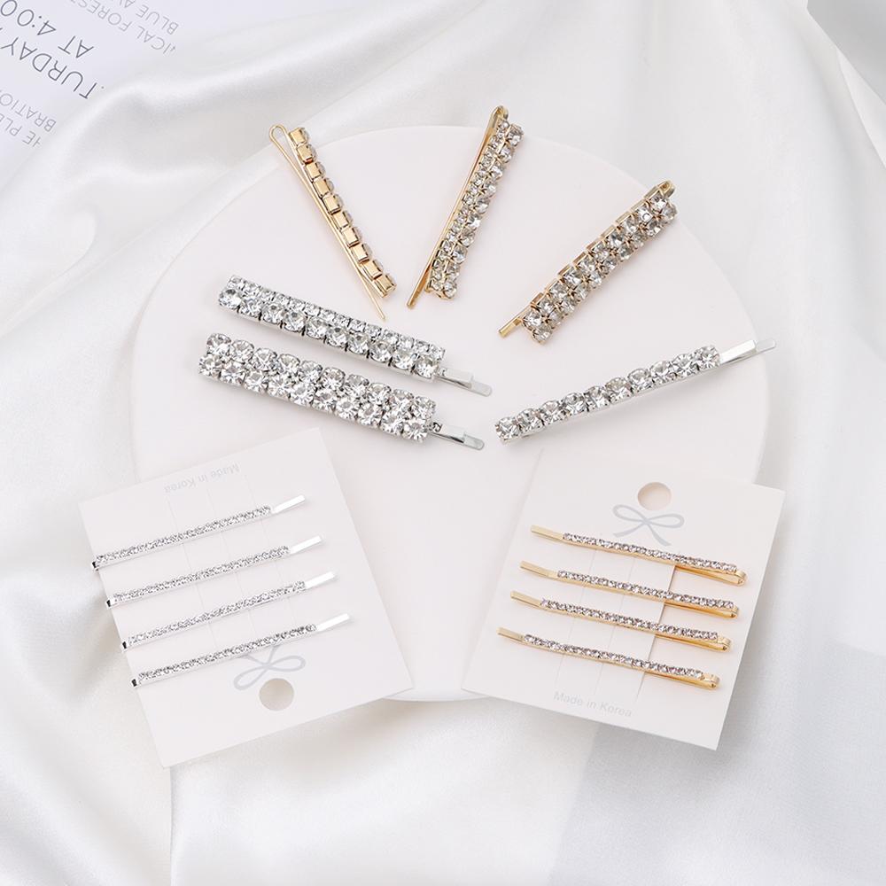 Hair Styling Diamondl Hairgrip Shining Crystal Barrettes Rhinestones Hairpins Hair Clips Set