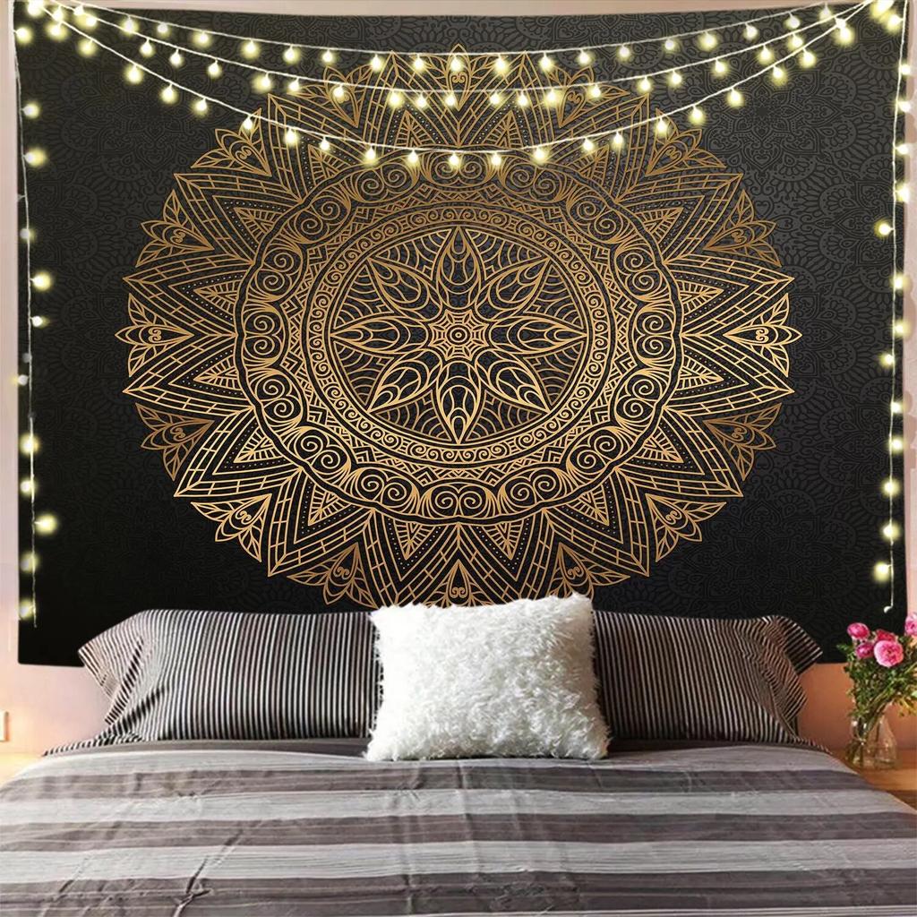 Mandala Tapestry Indian Wall Tapestry Hippie Room Decor Bohemian Psychedelic Tapestry Aesthetic Room Decor Decoration