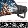LED Projector Night Light Snowflake Projector Outdoor Lamp 360° Rotating Home Festivals Party Decoration