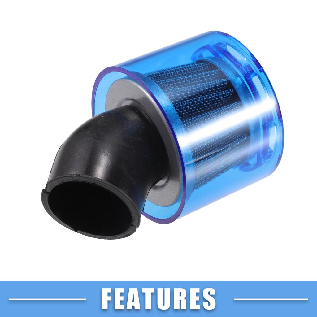 Воздушный фильтр ABSOPRO Вентиляционное отверстие 40 мм/1,57" для большинства мотоциклов 110-125 куб. см, квадроциклов, мопедов, внедорожных мотоциклов, гоночных мотоциклов Синий