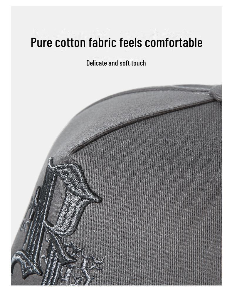 [Специальное предложение] Модная кепка-утконос из чистого хлопка с высоким верхом — удобная, дышащая бейсболка для мужчин и женщин