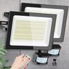 MORSEN Thin Super Explosive Light Remote Sensor Light Floodlight LED Sensor Light 150W 20000LM Super Explosive 100V Daylight White 6500K Stepless