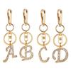 Initial Capital Rhinestone Letter Key Chain Alphabet Keyring 26 Alphabet Key Ring Letter Pendant
