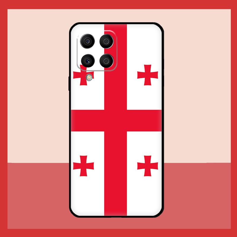 Georgia Grunge Flag Case For Samsung Galaxy M31 M21 M13 M33 M53 M15 M35 M55 M16 M36 M56 M12 M32 M52 M14 M34 M54
