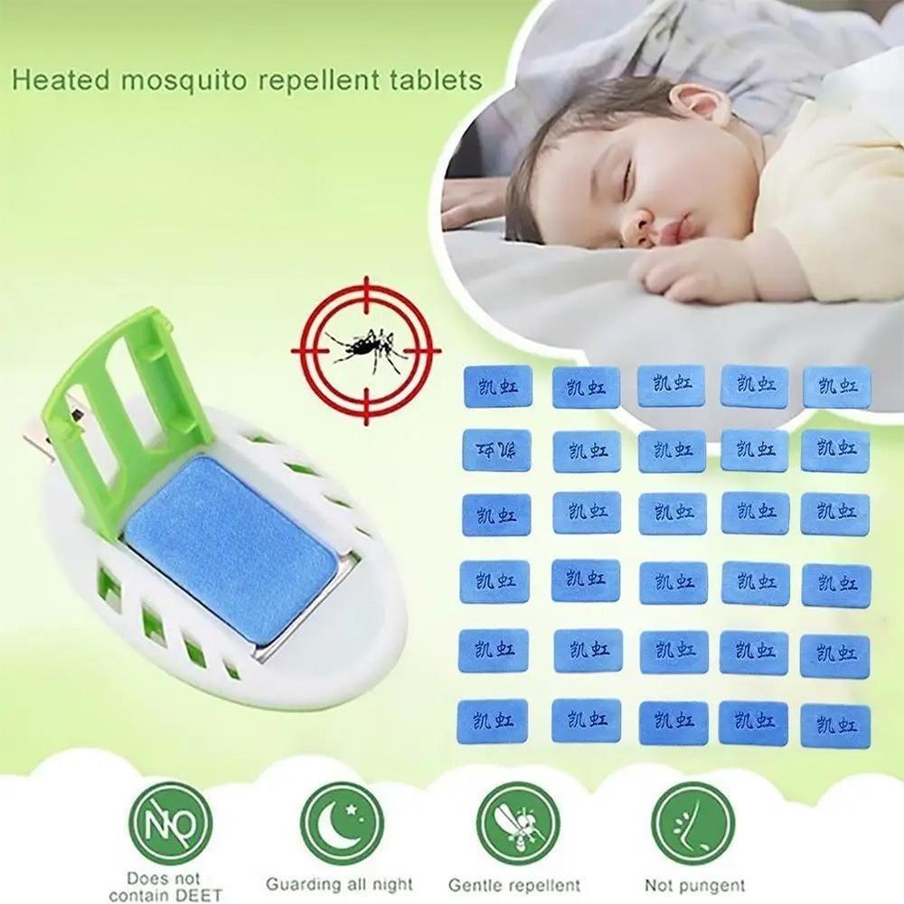 30/60/90 шт. Таблетки-пластинки от комаров Отпугиватель комаров Вредители В помещении Летающие насекомые Нетоксичные Ароматизированные таблетки Улучшают сон Дом Спальня Благовонные ломтики