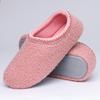 Comwarm Women's Fuzzy Curly Fur Slippers Memory Foam Indoor Cotton Slippers With Polar Fleece Soft Sole Warm House Flat Slippers