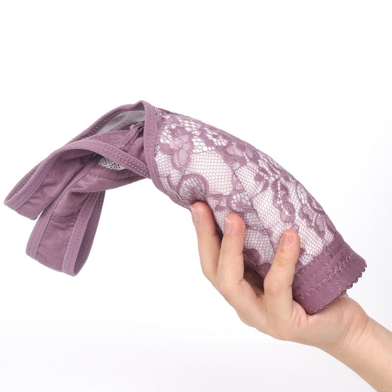 Бюстгальтер с кружевными чашками и пуговицами спереди, нижнее белье для женщин среднего и пожилого возраста, большие размеры, без стального кольца, широкий бретелька, бюстгальтер в стиле жилета