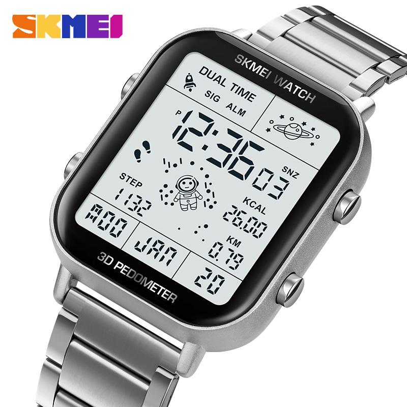 Skmei 1888 Часы с календарем Reloj Hombre Спортивные Шагомер Расчет калорий Цифровые часы Мужские Секундомер Таймер Наручные часы