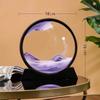 New 3D Hourglass Quicksand Moving Sand Art Picture Round Glass Deep Sea Sandscape Craft Flowing Painting Office Home Decor Gift