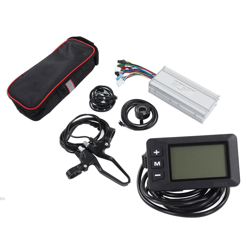 Electric Bike Lithium Battery Modification Kit with Display Screen and DC 36V 48V Motor Controller