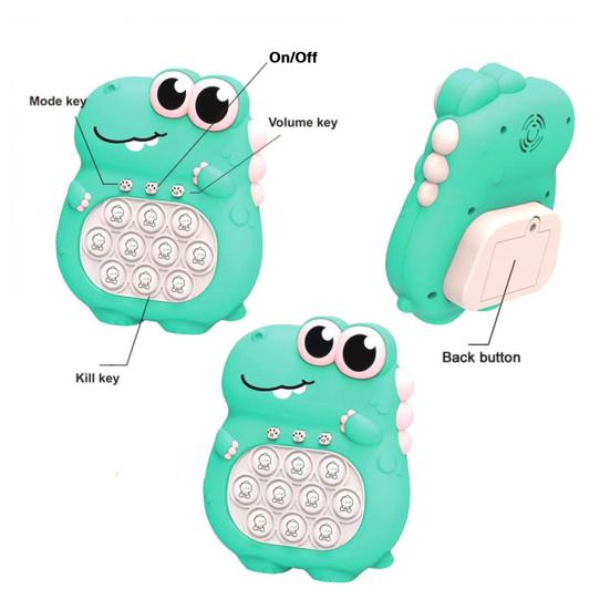 Игра «Нажми пузырь» с подсветкой для раннего обучения, портативное забавное средство для снятия стресса, быстрый удар с помощью толчка