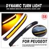 2pcs For Peugeot 3008 5008 Dynamic Turn Signal 2017- 2022 For Citroen C5 Aircross LED Side Mirror Indicator Blinker Light arrow