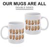 1 упаковка 11 унций Керамическая кружка с двусторонней печатью Идеально подходит для ежедневного употребления кофе, использования в офисе и в качестве продуманного подарка на праздники