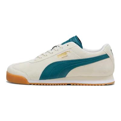 Кроссовки Roma Suede Alpine Snow Cold Green Unisex, кремовая резинка 398635-02