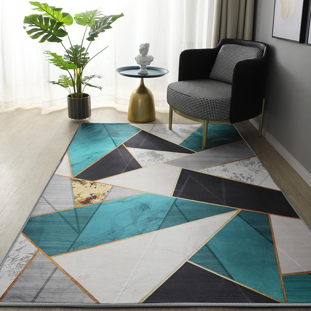 Geometric Printed Carpet Living Room luxury 160x230 Large Area rugs for bedroom decoration soft non-slip floor mat for kids room