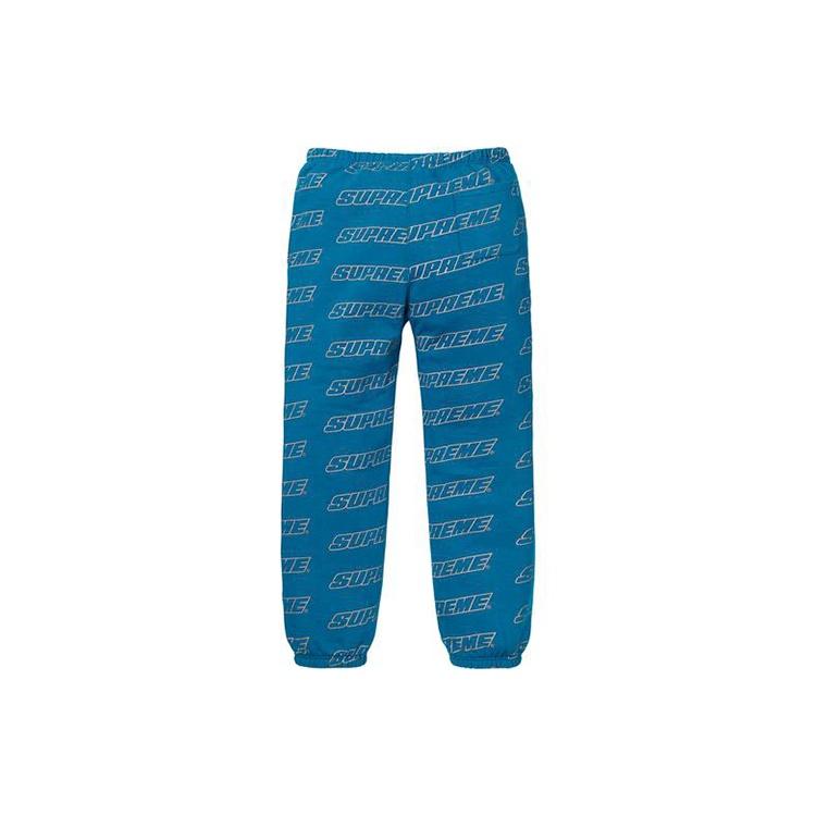 Supreme Repeat Sweatpants 'Black White' Men's SUP-SS18-794