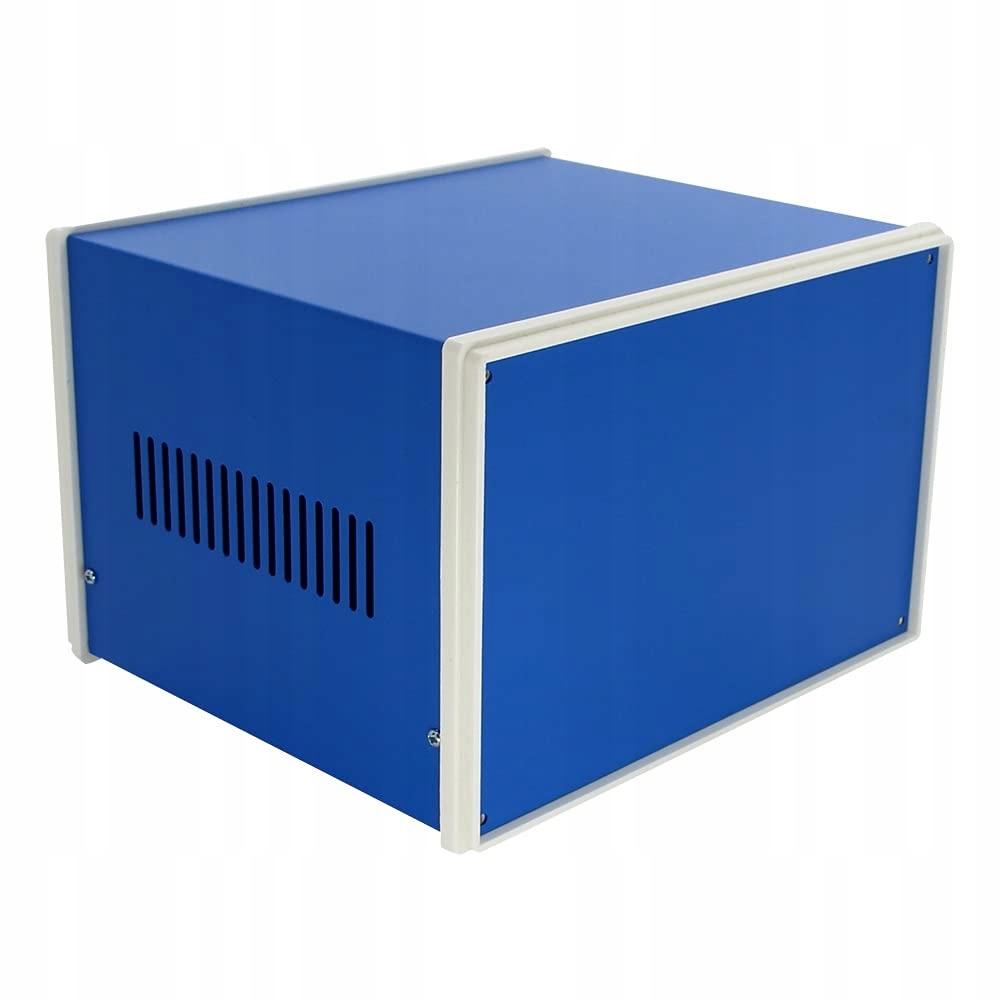 Blue Metal Housing For Devices 110X250X190Mm