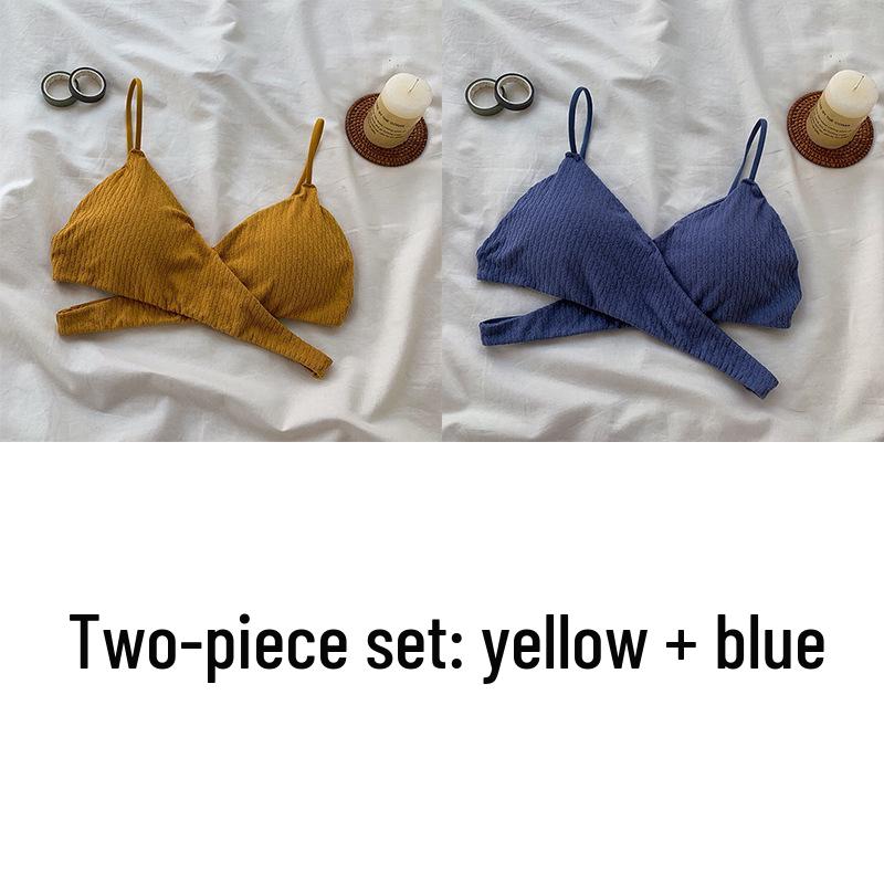 Cross-Back Spaghetti Strap Tube Top with Chest Pads - Sexy Strapless Hollow-Out Base Layer for Women