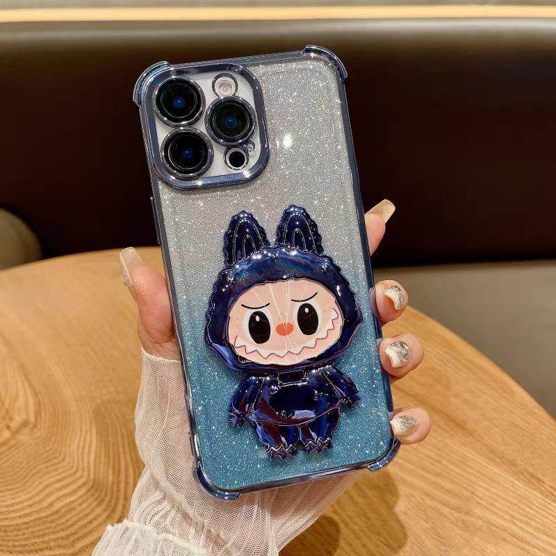 Зеркальная подставка Labcloth подходит для iPhone16ProMax, имеет гальваническое покрытие и полностью закрывает четыре угла iPhone 14 для защиты от падений.