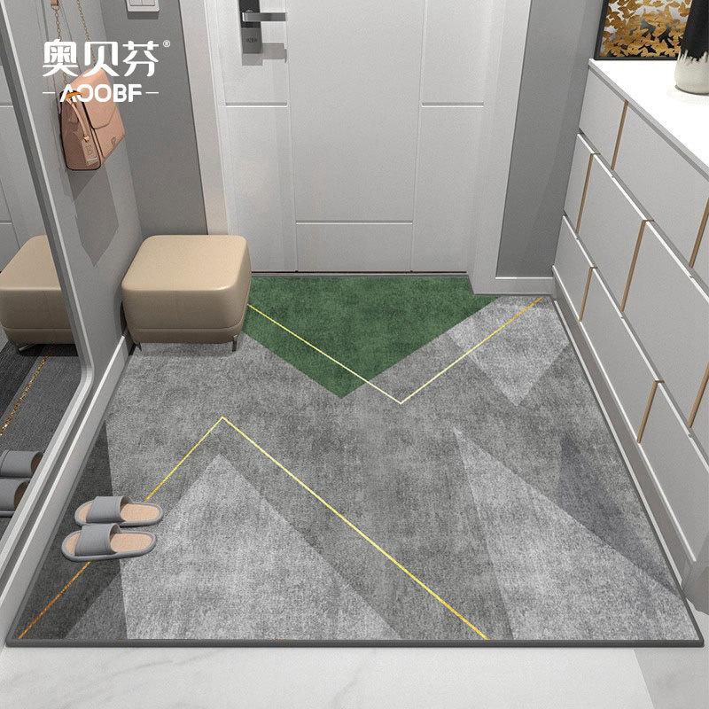 Современный ковер для входа, утолщенный, моющийся, ковер для гостиной, спальни, напольный коврик, коврик для ног