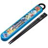 Children's Chopsticks and Chopstick Case Set, 16.5cm, Bento Box Size, Antibacterial, Easy-Opening Sliding Design, Made In Japan, Boys', Pok?mon