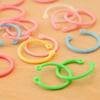 30Pcs Binding Ring Candy Hole Color Ring Plastic Binding Coil Binder Hoop Holder Tool