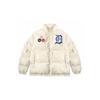 Oversized Hooded Cotton Puffer Jacket Men Women Winter Warm Loose Fit Streetwear With Embroidered Patch