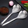 Kitchen Stainless Steel Strainer Spoon Household Skimmer Scoop Serving Perforated Strainer Spoon Colander Kitchen Accessory