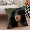 Talented Korean Beautiful Actress KKim Taeri Cushion Cover Throw Pillow Cover Hidden Button Durable Polyester Chair Cushion