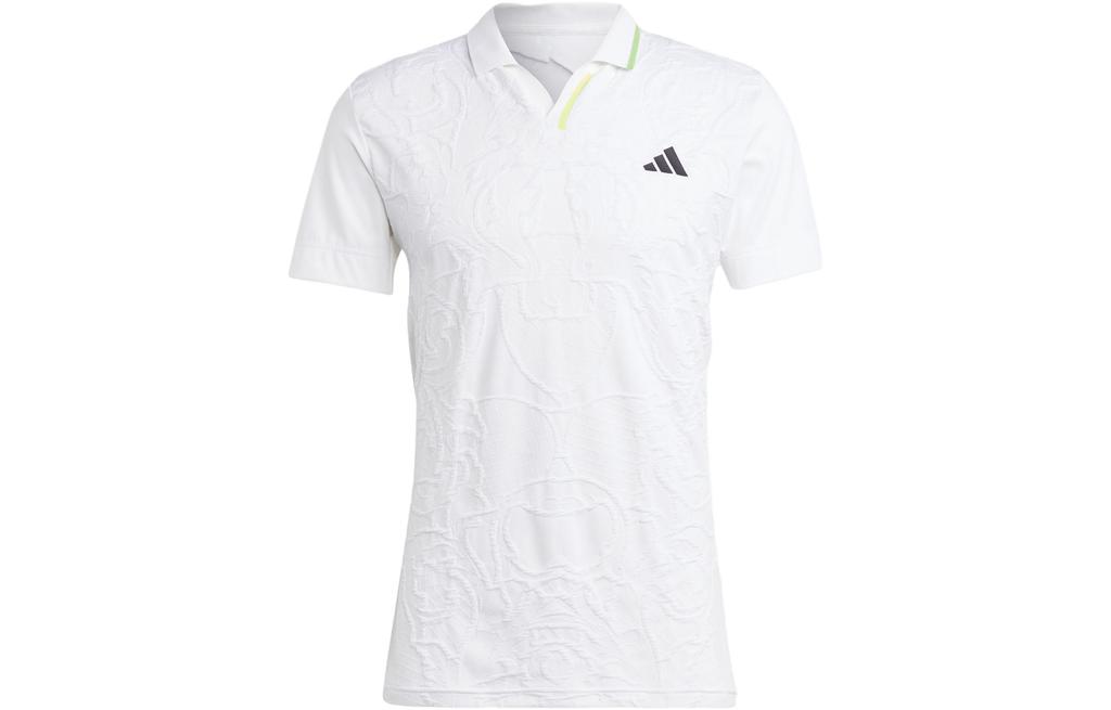 Adidas AEROREADY Polo Shirts Men's White Polo Collar Moderate Straight