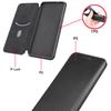 For Flip Xiaomi Poco F8 Pro 5G Card Slot Carbon Fibre Magnetic Skin Leather Cover For Xiaomi Poco F8 Pro Shockproof Phone Case