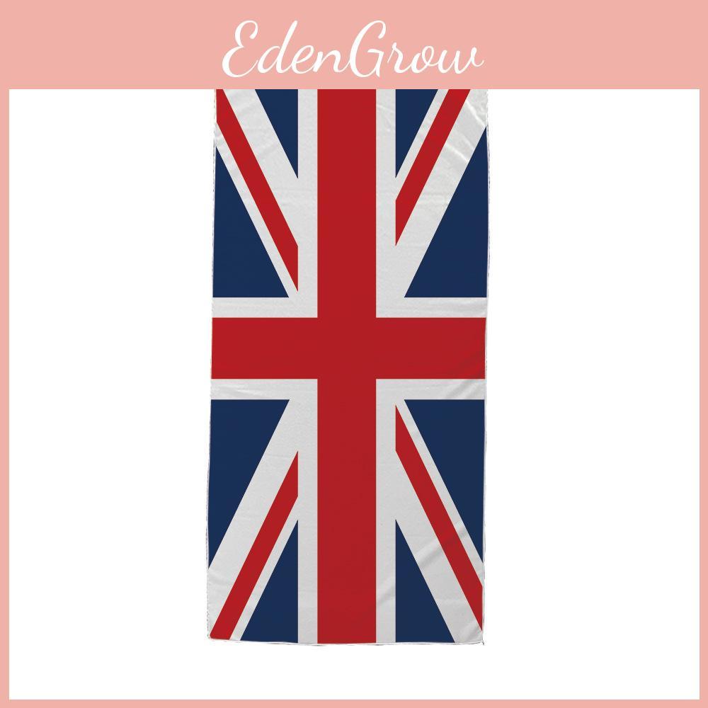 British Flag Beach Towel With Superfine Fiber Doublesided Plush For Summer Vacation And Poolside Use