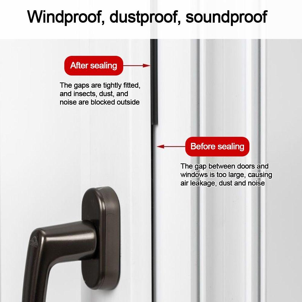 Rubber Weather Stripping White Black Doors Insulation Tape High Quality Window Soundproofing