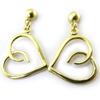 [N3918] - Golden 'Love' Designer Earrings