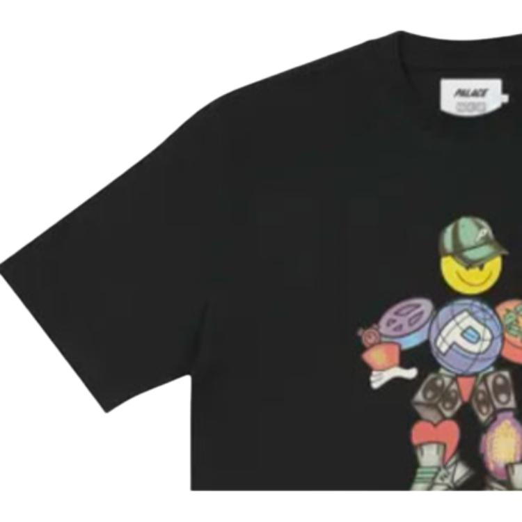 Palace X Pezlondon Collaboration Pez Pezman Футболка унисекс Футболки черные P21TS124