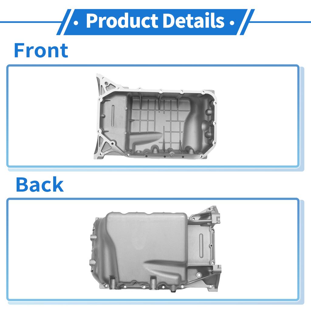 UXCELL 1 Pc No.11200RRBA00 Engine Oil Pan for Honda Civic Si 2.0L 2006-2011 Aluminum