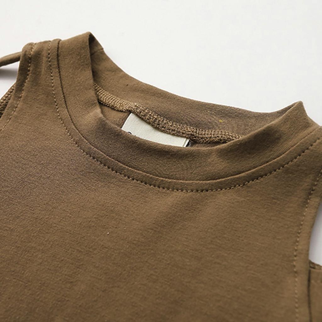 Детские однотонные хлопковые топы с открытыми плечами и рюшами для девочек, блузка